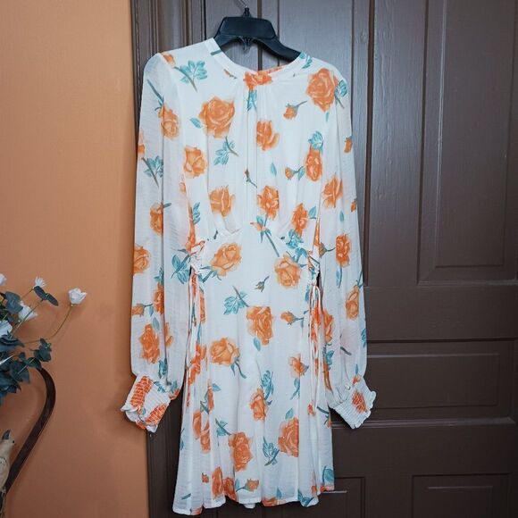 Free People Samantha Women's size M Lace-Up Mini Dress - Picture 1 of 14